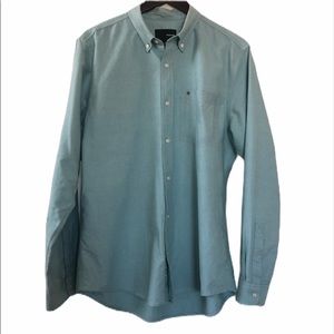 Hurley Long Sleeve Button Front Shirt large